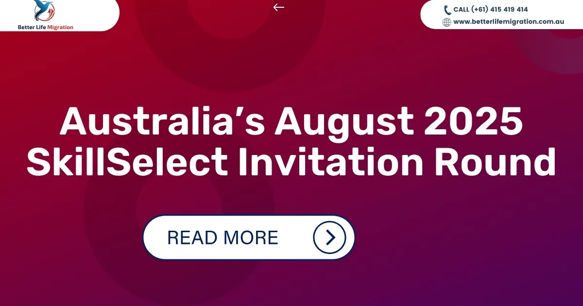 Australia’s August 2025 SkillSelect Invitation Round